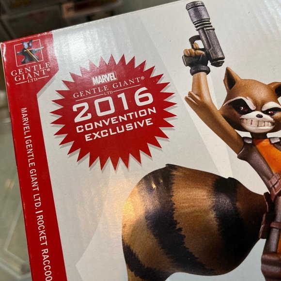 Rocket Raccoon Animated Statue LE #420/1000 Convention Exclusive Marvel 2016 NEW - Picture 2 of 9